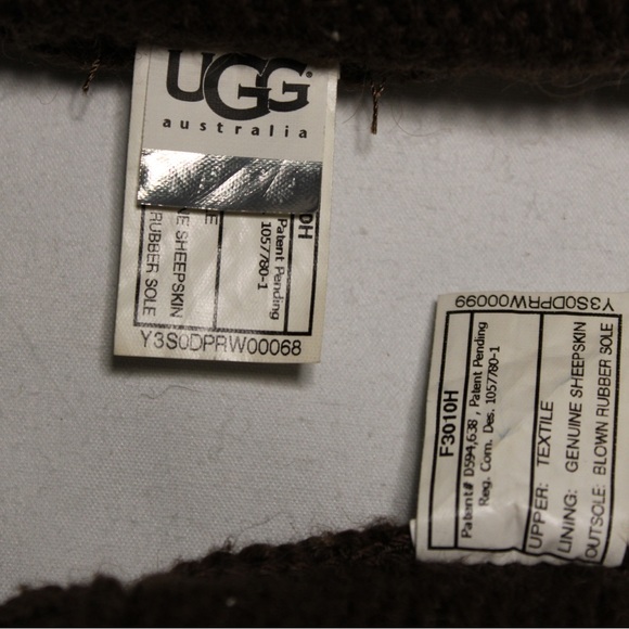 UGG Knit Boot with Pocket Chocolate Brown Size 6 - Picture 8 of 8